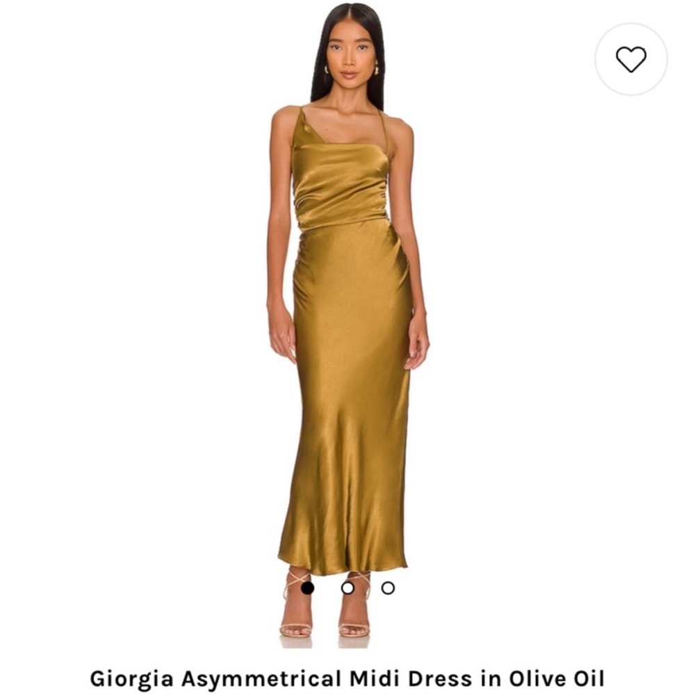 Shona Joy Giorgio Asymmetrical Ruched Cocktail Dress